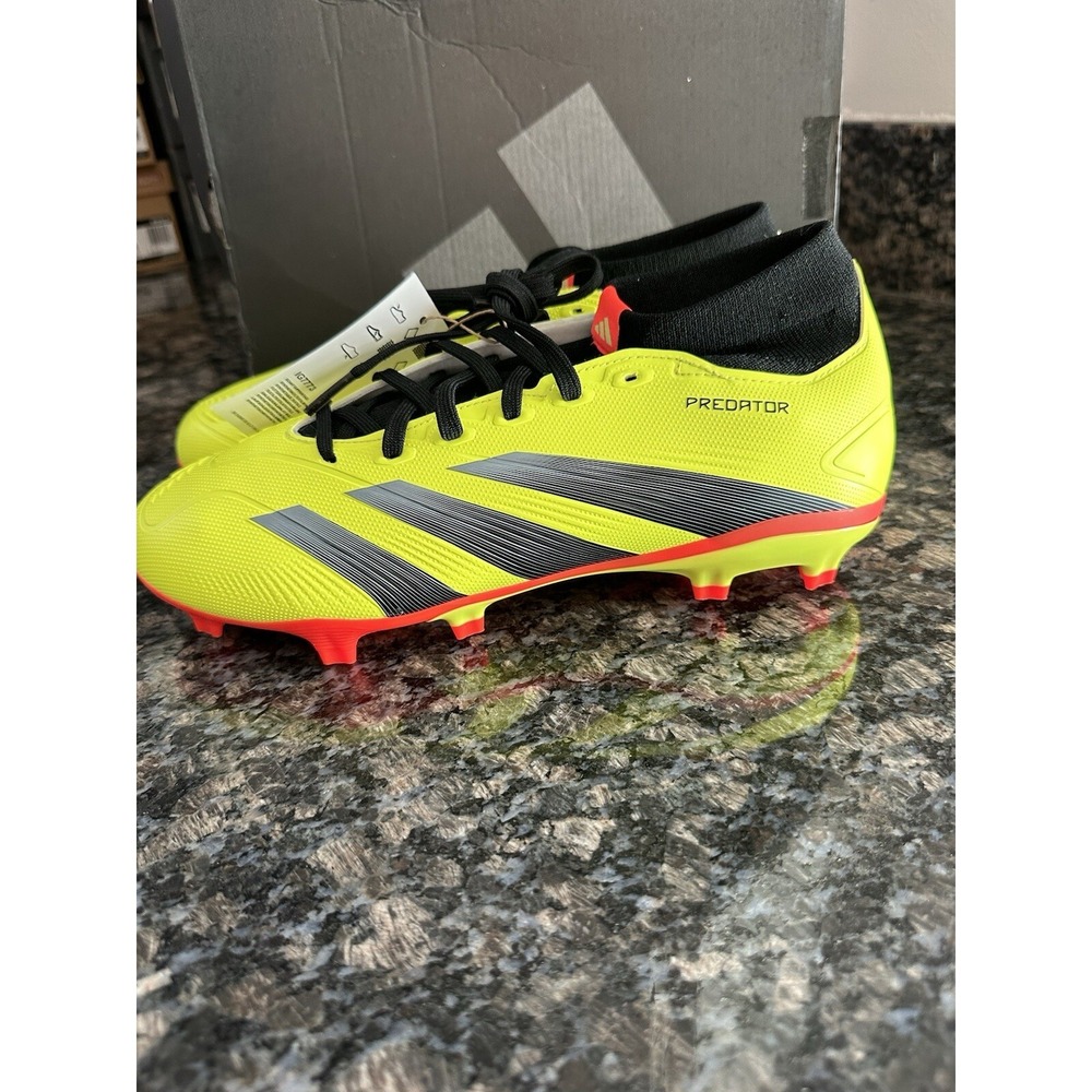 adidas Predator League FG Football Shoes Soccer Yellow IG7761 Men 7.5 Lady 8.5